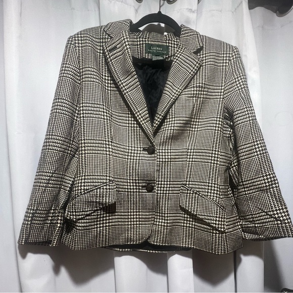 Ralph Lauren Jackets & Blazers - Ralph Lauren Black and White Blazer Tailored Suit Jacket